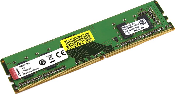 KINGSTON DDR4 4gb 2400mhz PC Ram KVR24N1...