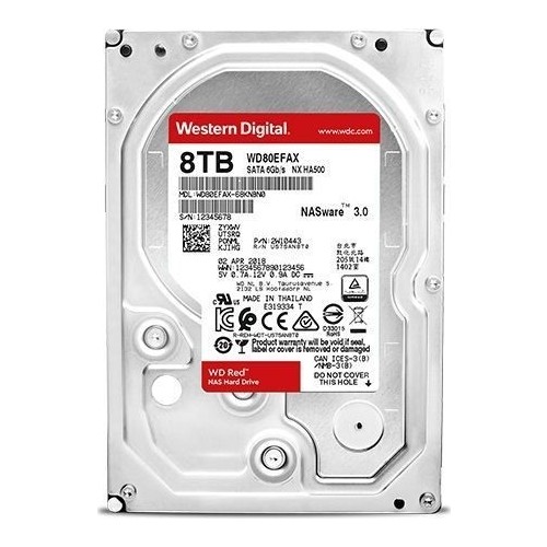 WD 8TB Red 5400 RPM 256MB WD80EFAX 3,5