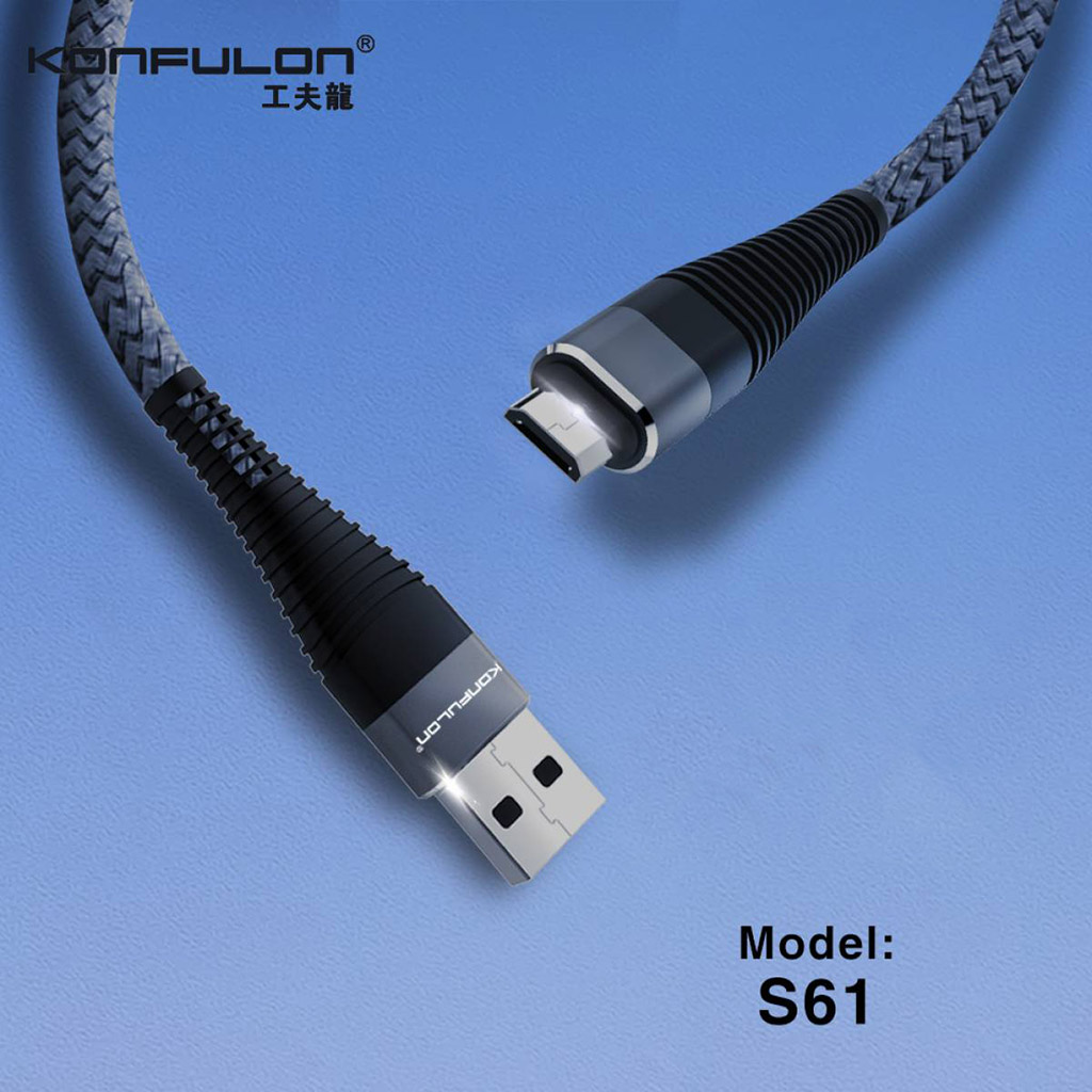KONFULON S61 1M MICRO USB KABLO