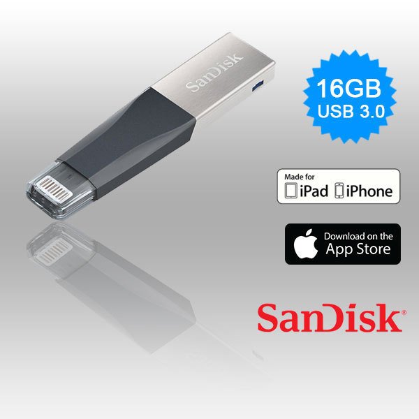 Sandisk iXpand Mini 2in1 USB 3.0 iPhone-...